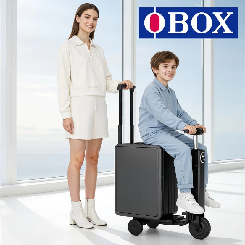 OBOK MYBOX Battery-Powered Motorized Luggage - Rideable Suitcase