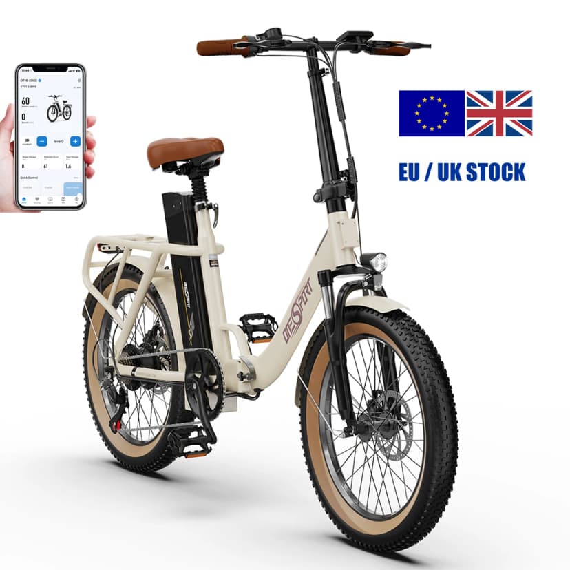 ONESPORT 250W Folding Electric Bicycle with 48V Battery - EU/UK Shipping