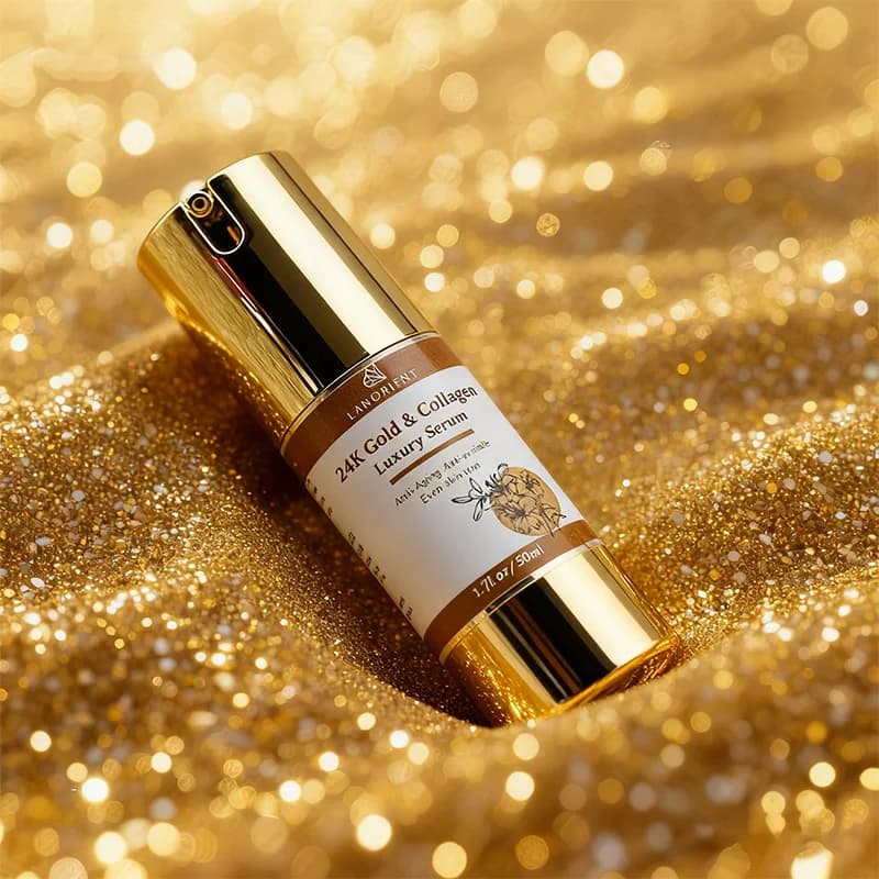 LANORIENT 24K Gold & Collagen Luxury Serum - Anti-Aging & Hydrating 50ml