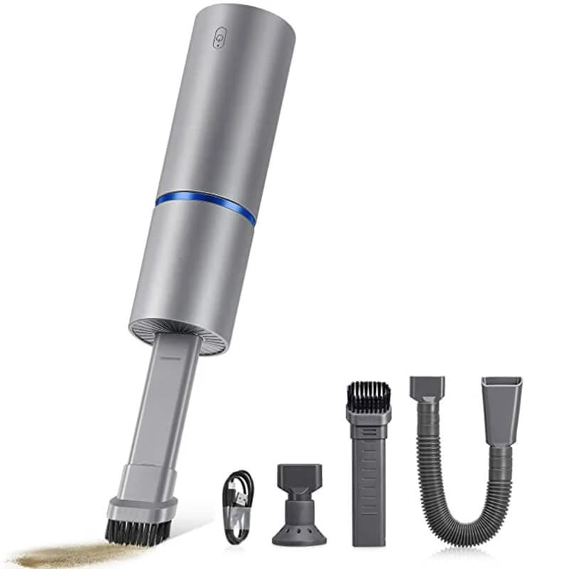 Portable Mini Car Vacuum Cleaner - Wireless Handheld 80W USB Rechargeable