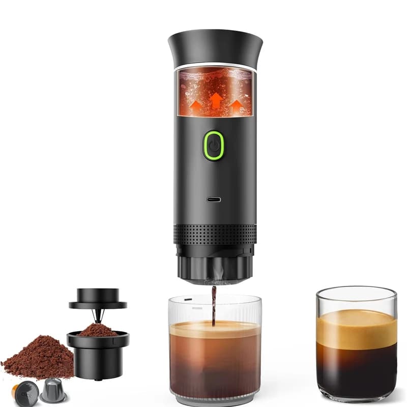 Portable Electric Espresso Maker - Newyues, Travel Coffee Machine
