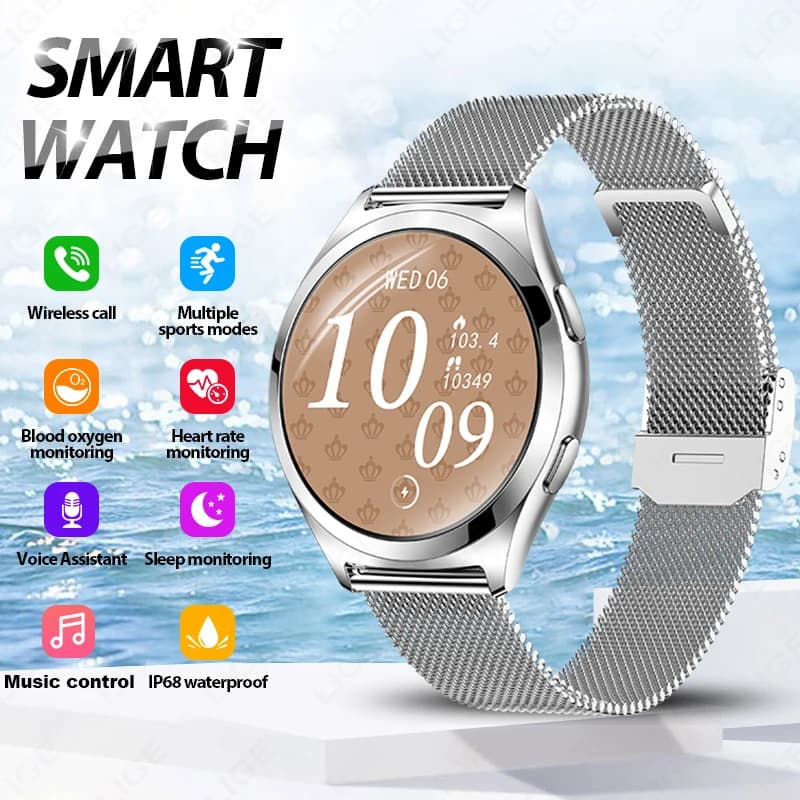 Reloj inteligente LIGE BWY35 - GPS, monitor de frecuencia cardíaca, resistente al agua