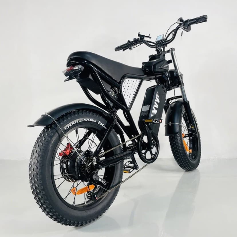 Q20 Elektrisk mopedcykel - 48V 20Ah, full fjädring, feta däck