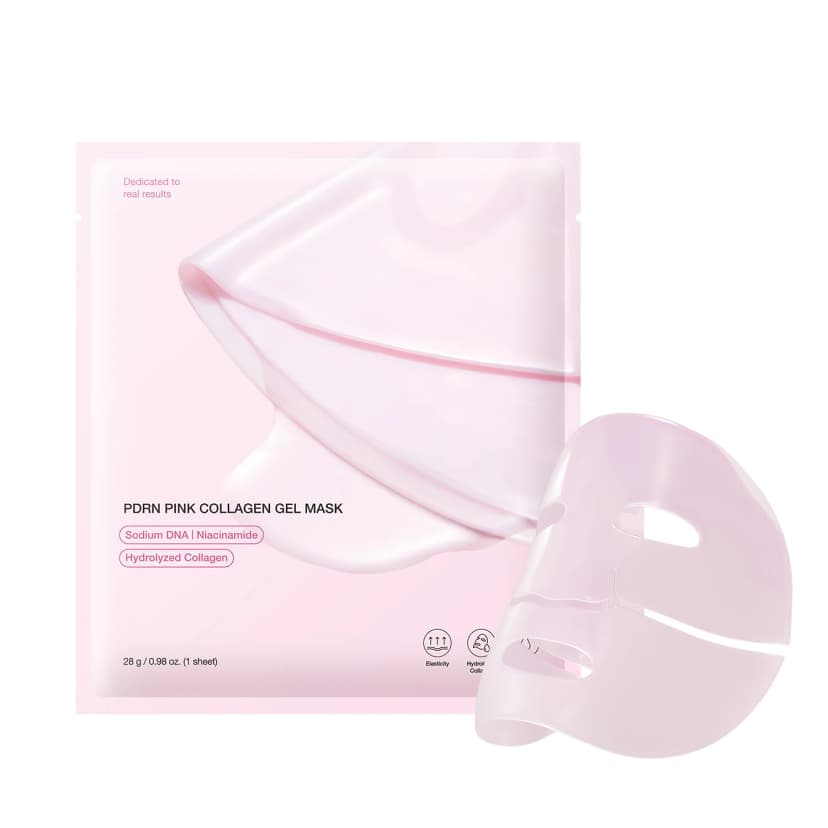 PDRN Pink Bio Collagen Gel Mask - Hydrating & Firming Facial Treatment