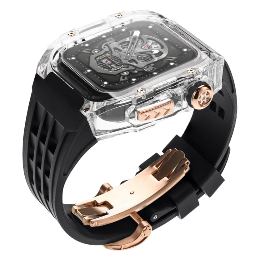 Cinturino di lusso in gomma fluorurata per Smartwatch da 44/45 mm