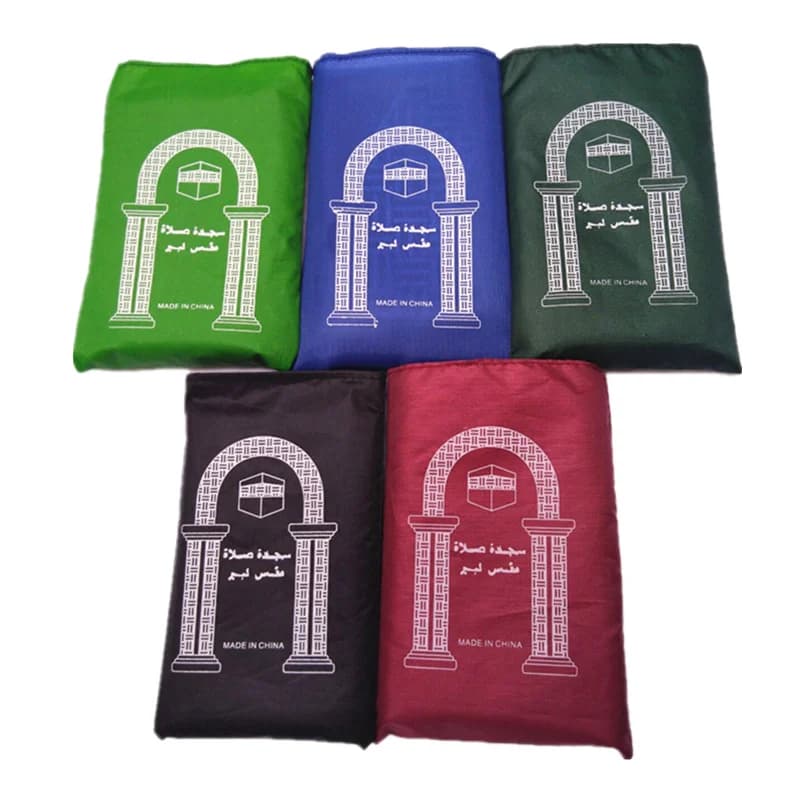 Alfombra de oración de viaje portátil Hejia: impermeable y acolchada